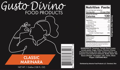 Gusto Divino- Marinara Sauce