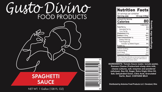 Gusto Divino- Spaghetti Sauce